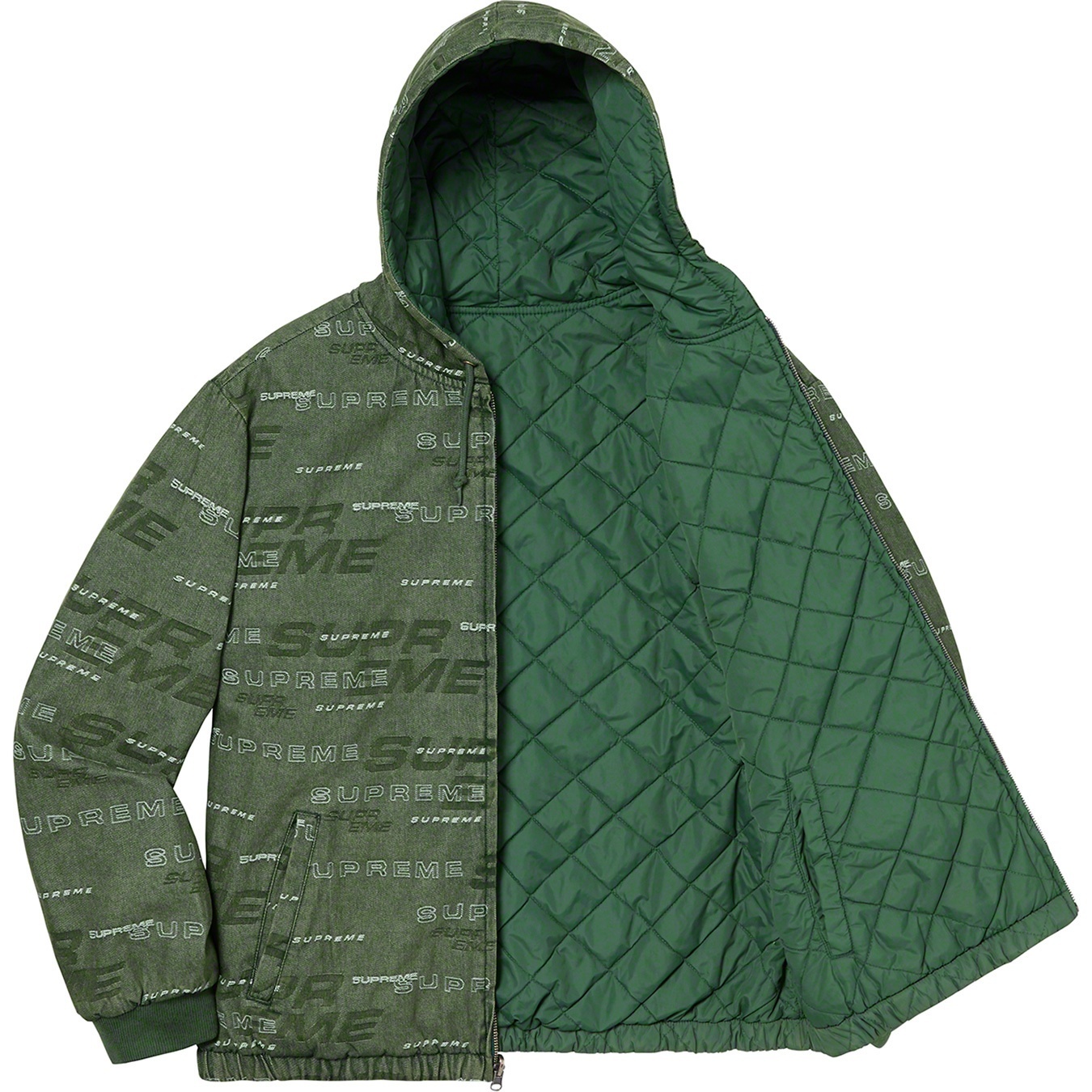 Reversible Dimensions Logo Denim Work Jacket view 11